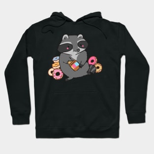 raccoon and donuts Hoodie